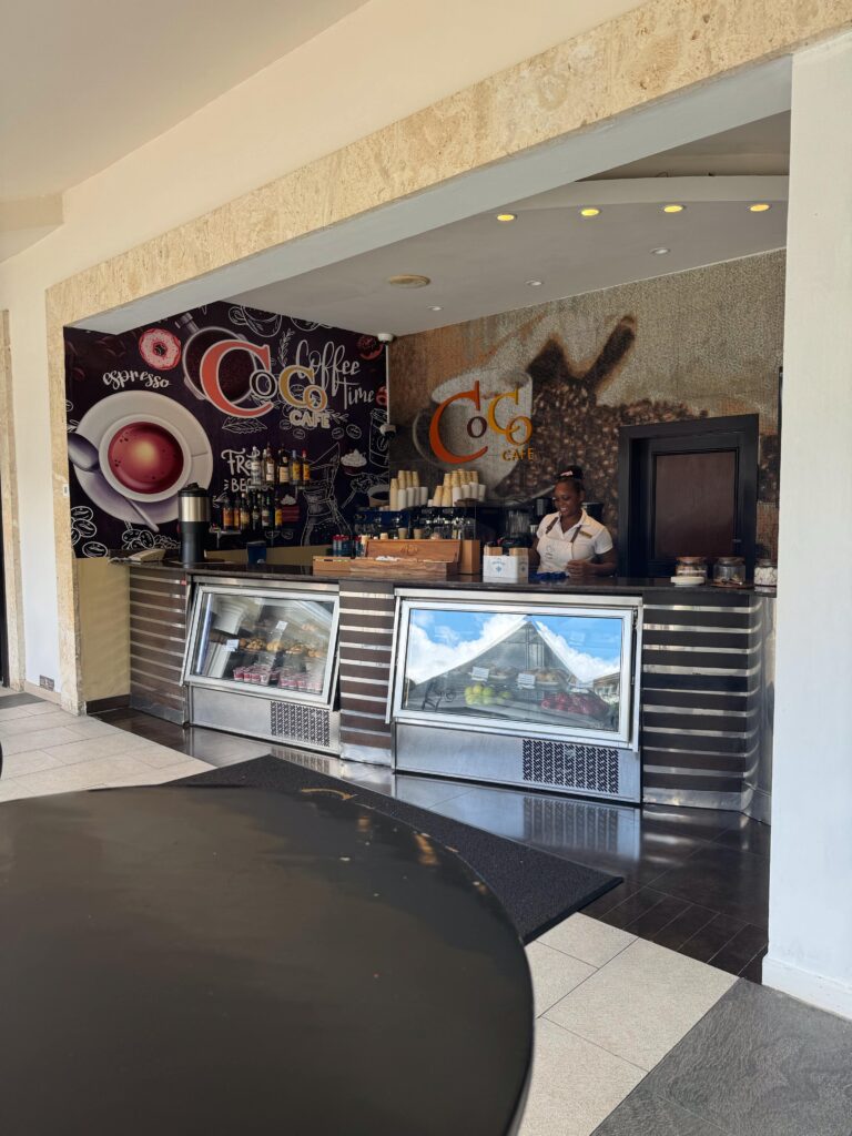 Coffee bar at the Secrets resort in Montego Bay, Jamaica