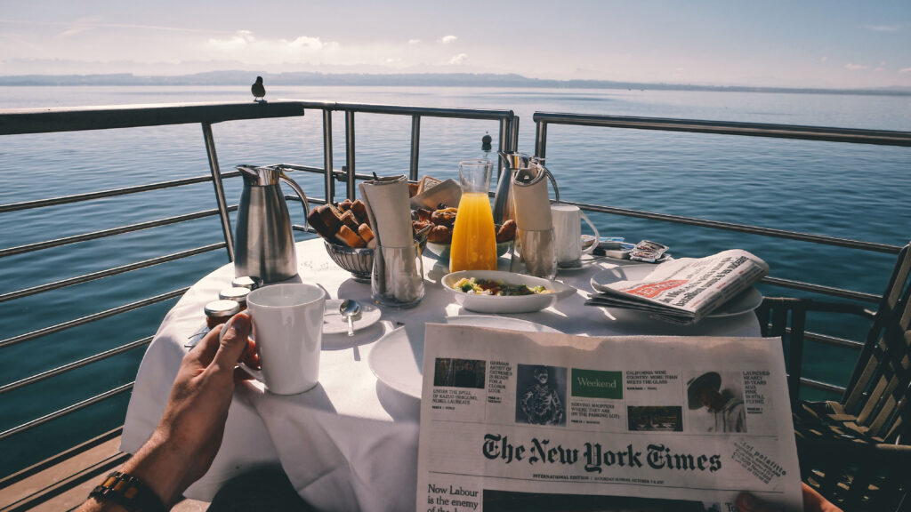 Breakfast on the balcony