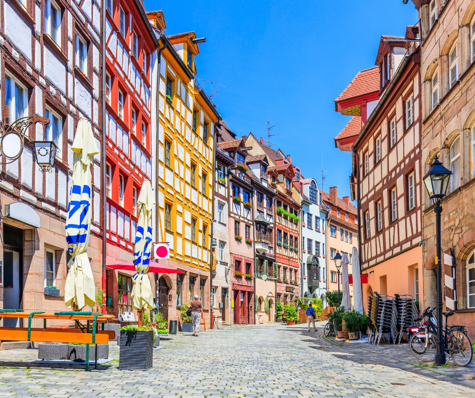 The streets of Nuremberg