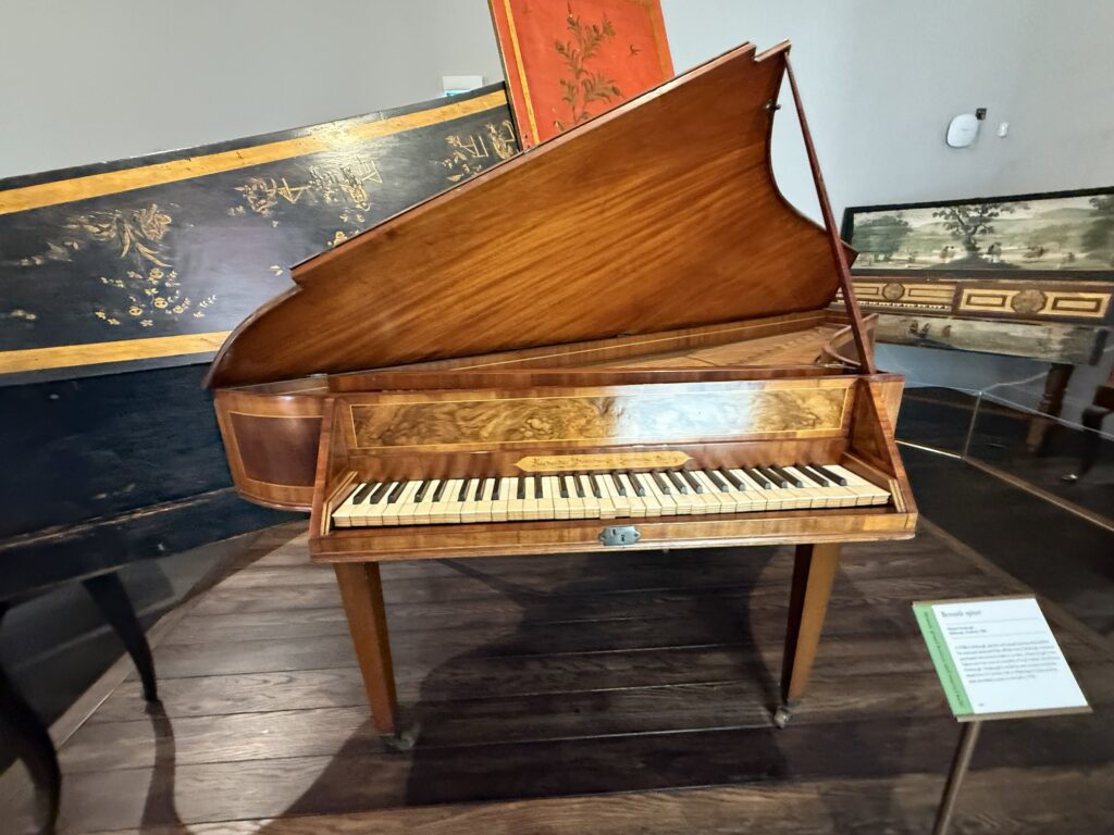 An old piano in the Music museum we found in Edinburgh