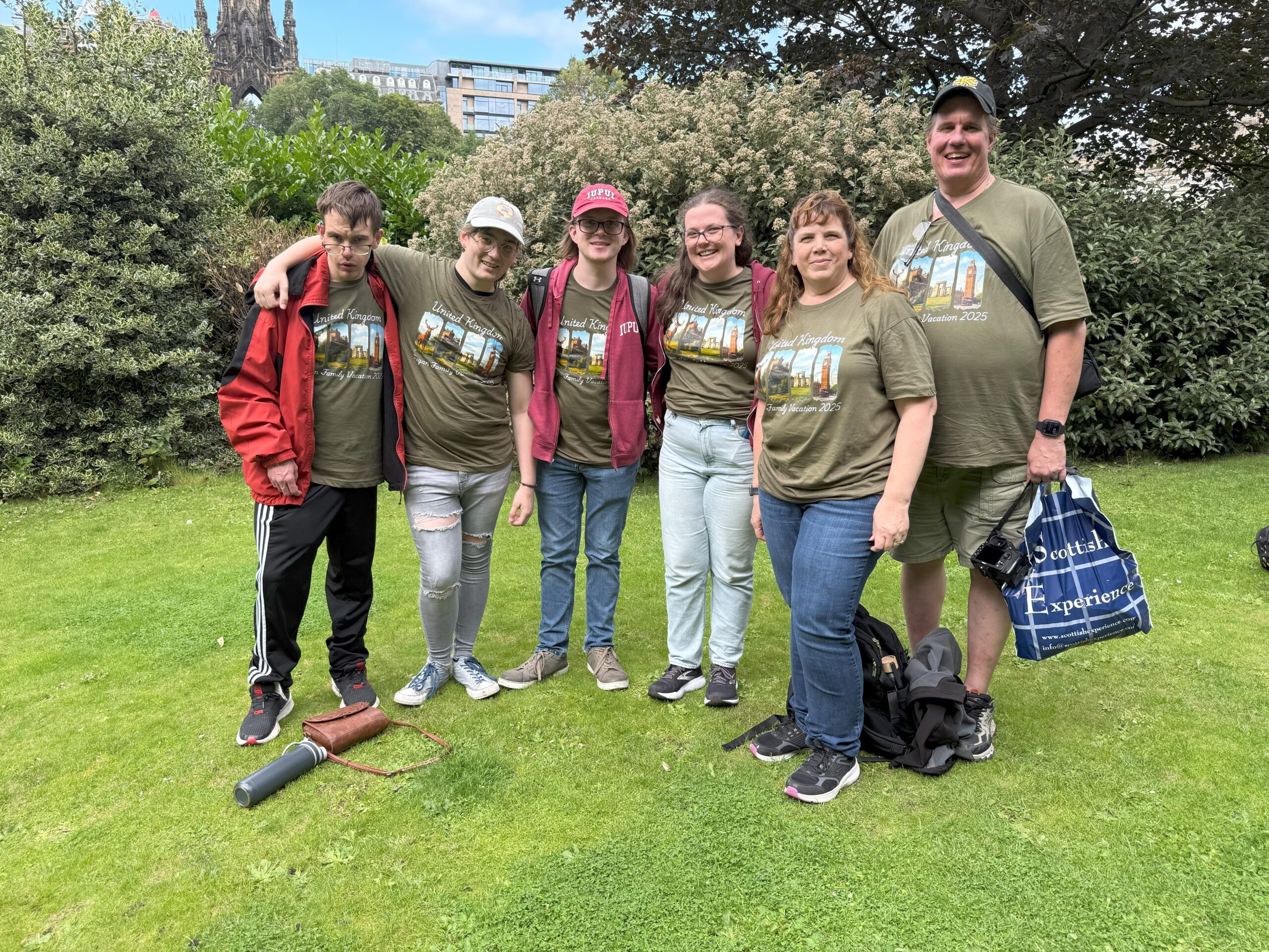 Our Scotland family adventure. Here we were in Edinburge.