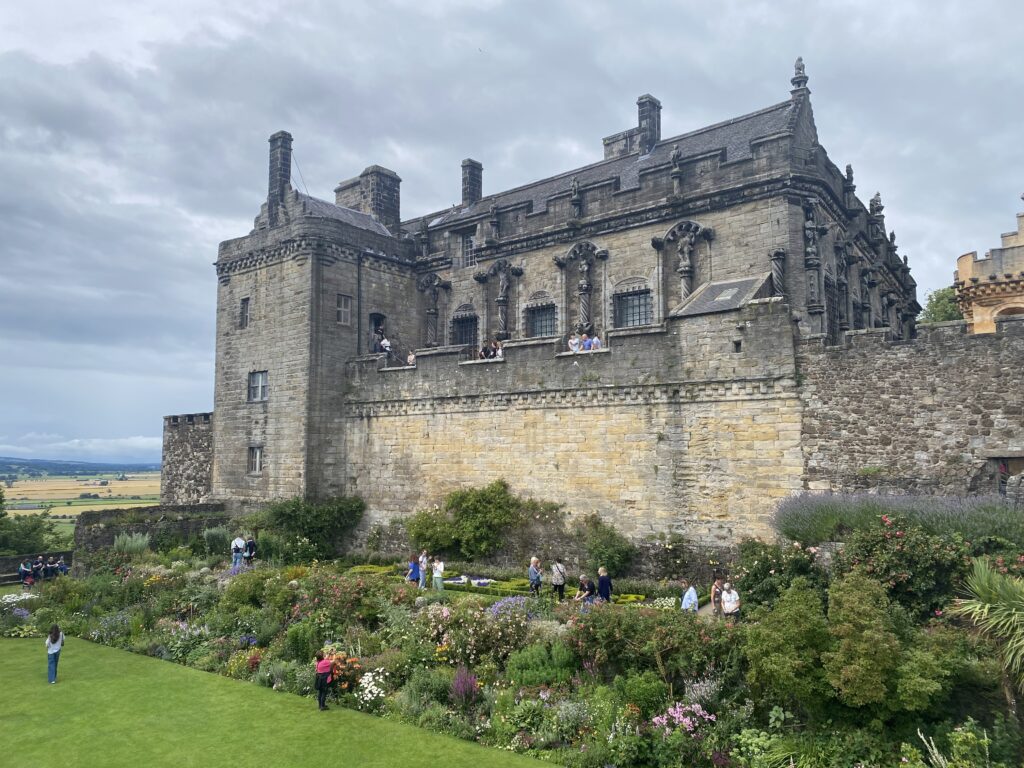 Stirling Castle view from our Scotland family adventure