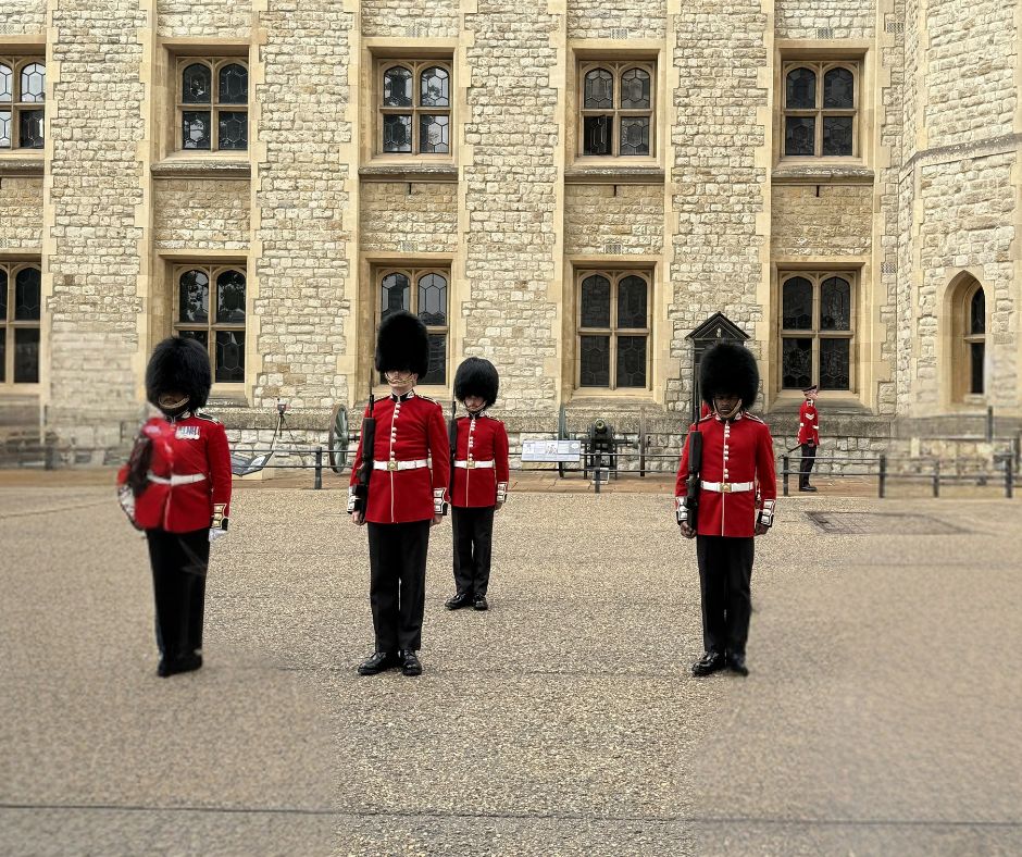 The Changing of the guards at the Tower of London