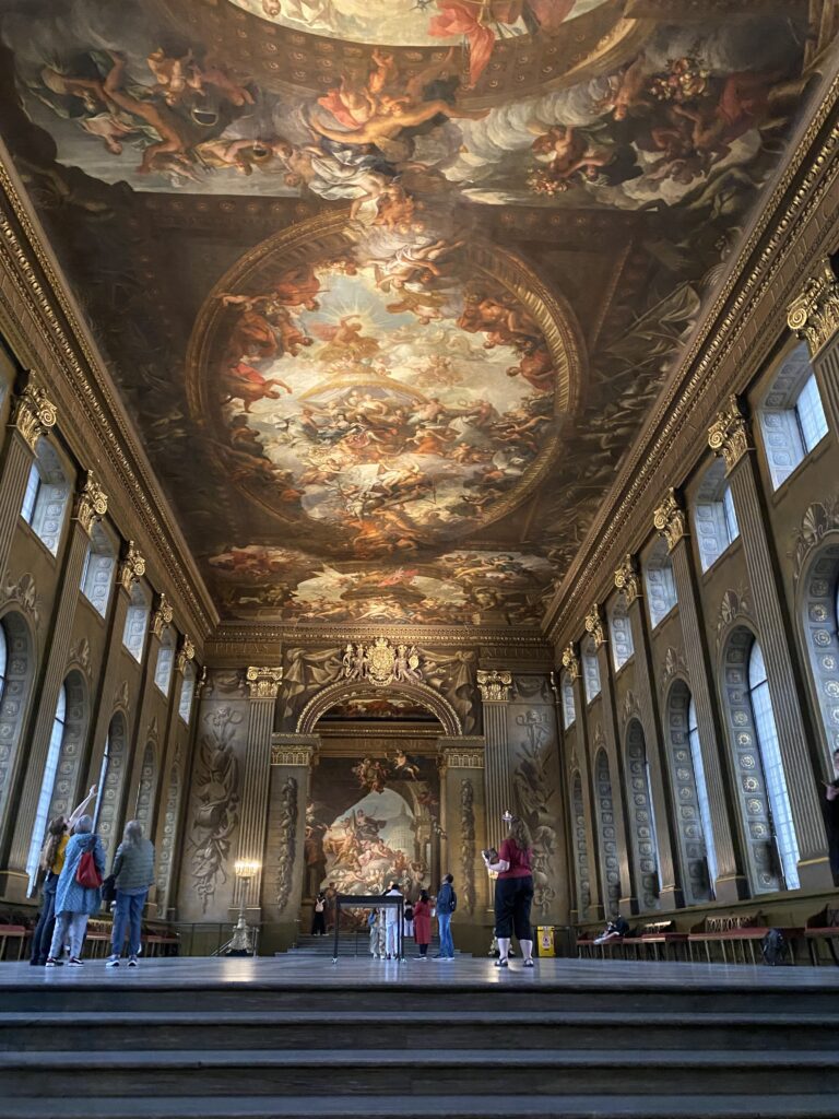 The painted hall at Old Royal Naval College in Greenwich