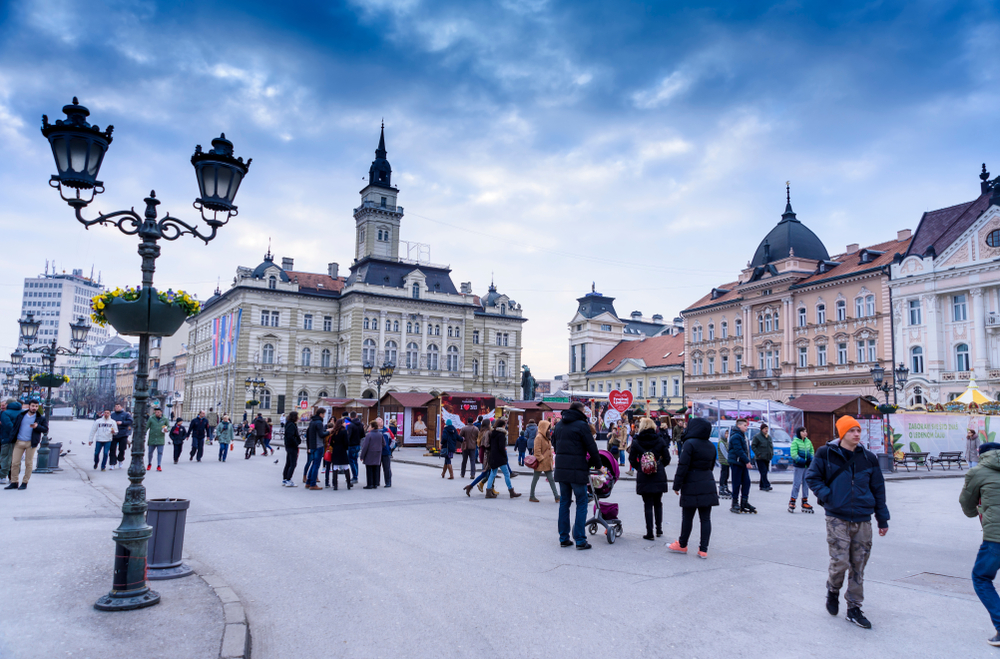 Dam Square in Amsterdam, Netherlands.