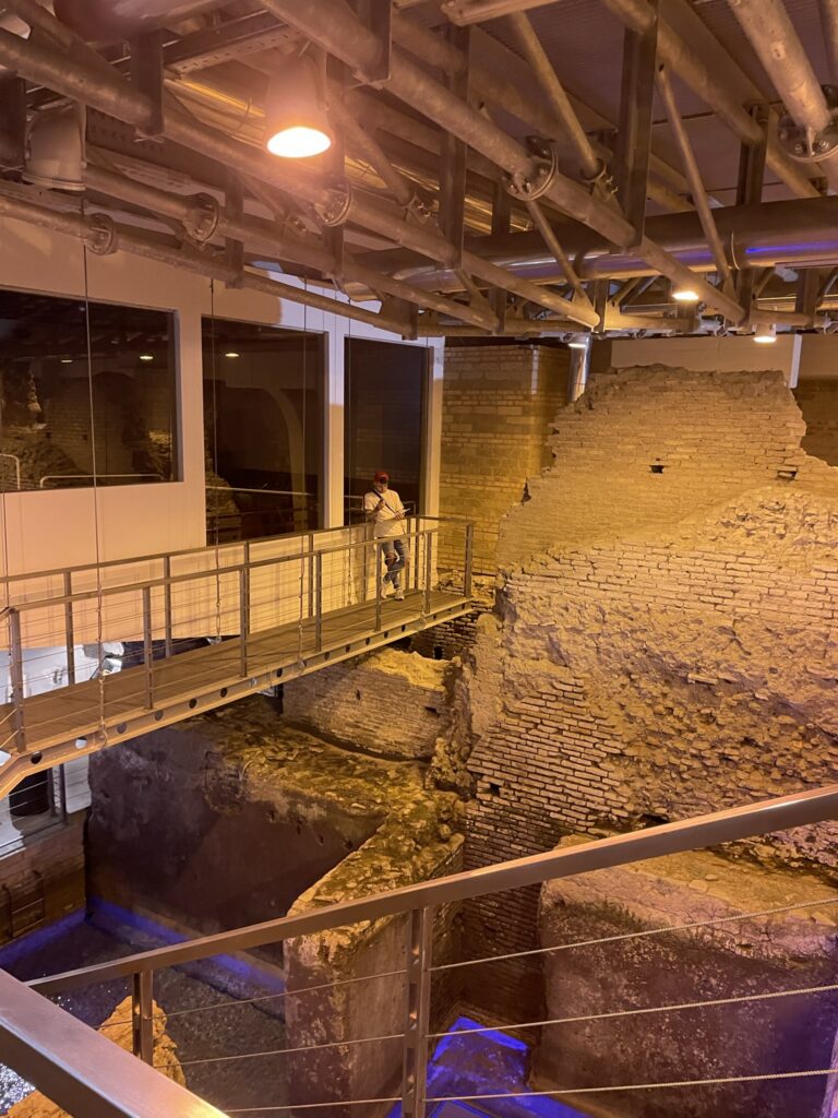  Vicus Caprarius ruins: 
"Rome and Florence itinerary Vicus Caprarius underground ruins Trevi Fountain"
