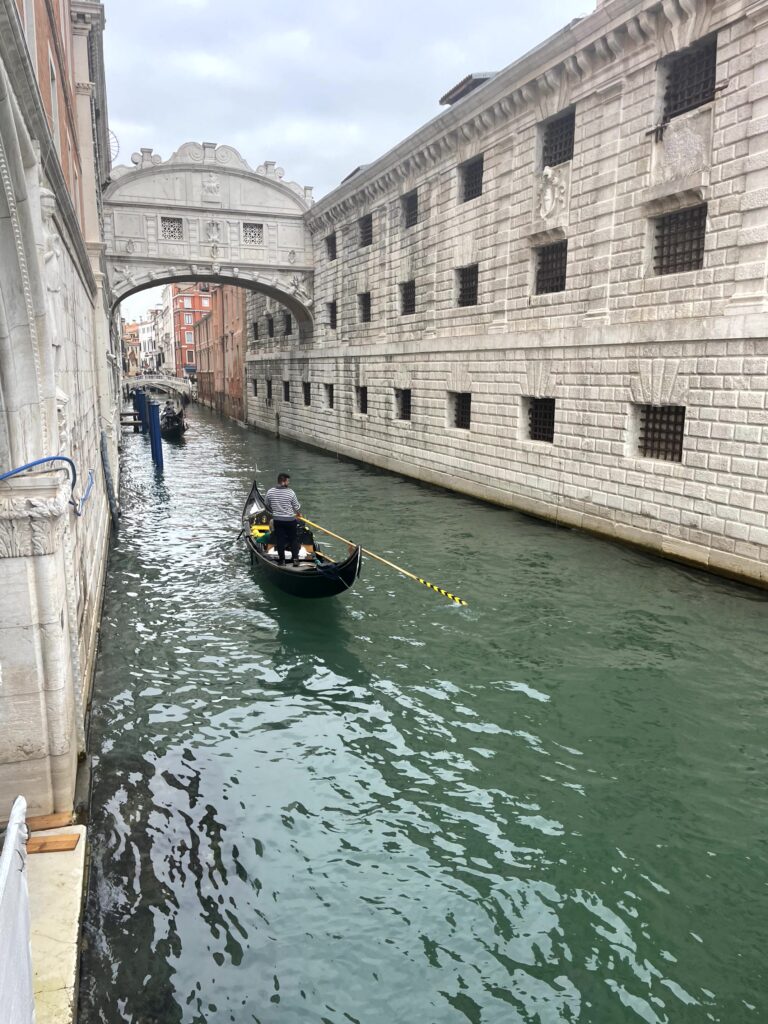 Venice Italy anniversary trip Grand Canal gondola