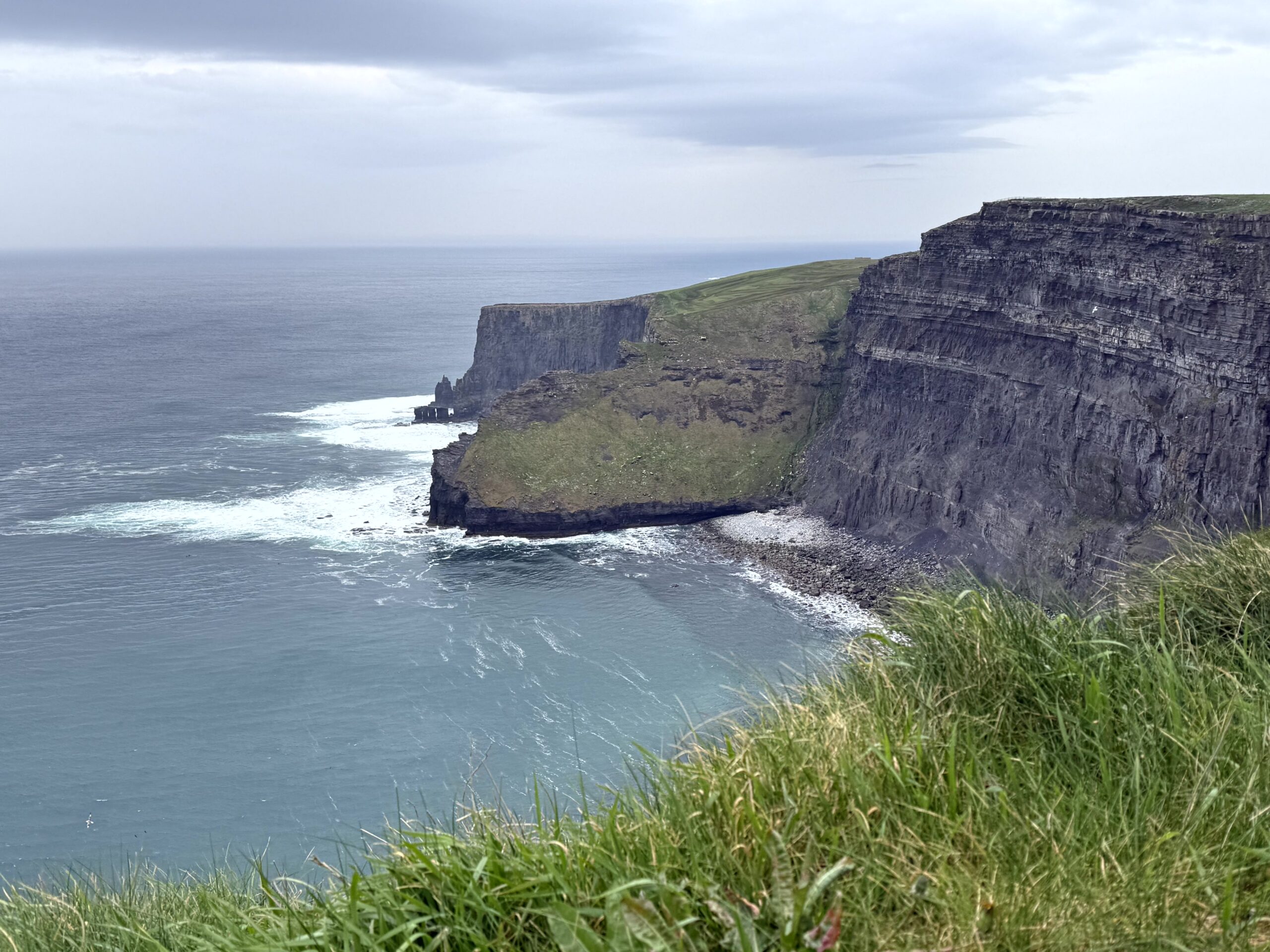 Dramatic view of the Cliffs of Moher along the Wild Atlantic Way in County Clare, Ireland