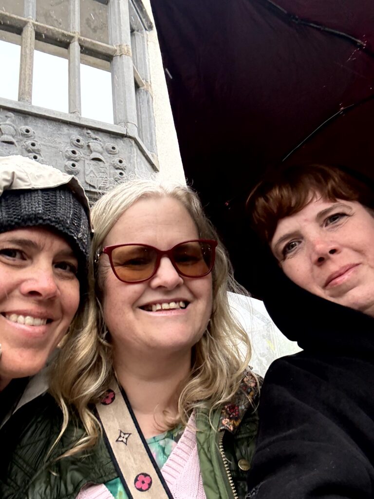 Kris & myself with our tour guide in Galway.