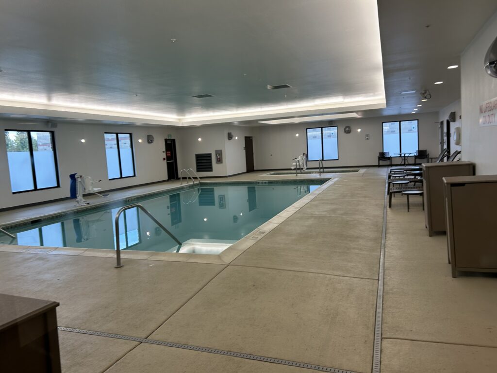 Indoor pool and hot tub at Hyatt Place Anchorage Midtown
